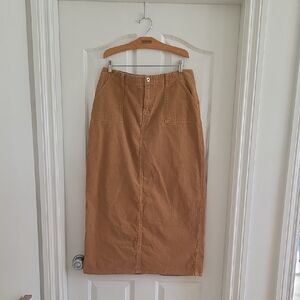 Corduroy Maxi Skirt